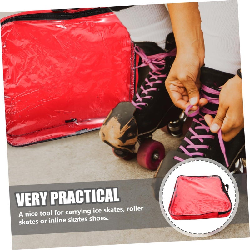 Roller Skates Backpack For Girls And Women Portable Zippered Storage Bag - Image 3