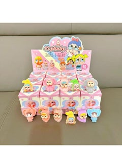 12 Into The Flocking Doll Pendant Blind Box Hand Key Chain Children's Gift Toys Kindergarten Flying Cry Baby Cloth-Color:12 Pieces Of Flocked Crying Baby Second Generation [photographed In Multiples Of 12]-Specification:Minimum Order Is 1 Box = 12 Pieces