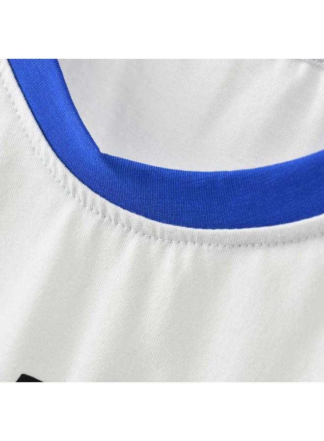 Bornbay boys & Girls Summer Outfit - Kids Casual Sportswear Set With Short Sleeve & Shorts - Image 4