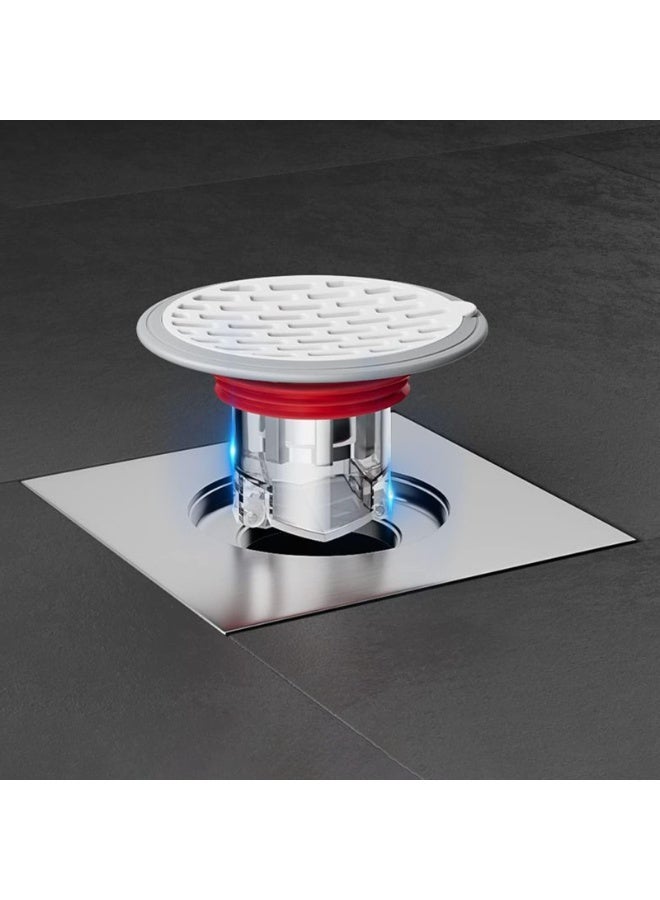 كيلا قطعتان من مانع تدفق مياه الصرف الصحي لأرضية الدش، سدادة مضادة للرائحة، غطاء مانع تدفق مياه الصرف الصحي، مناسب للمطبخ والحمام والغسيل (38-44 مم/ 1.5-1.73 بوصة) - Image 1