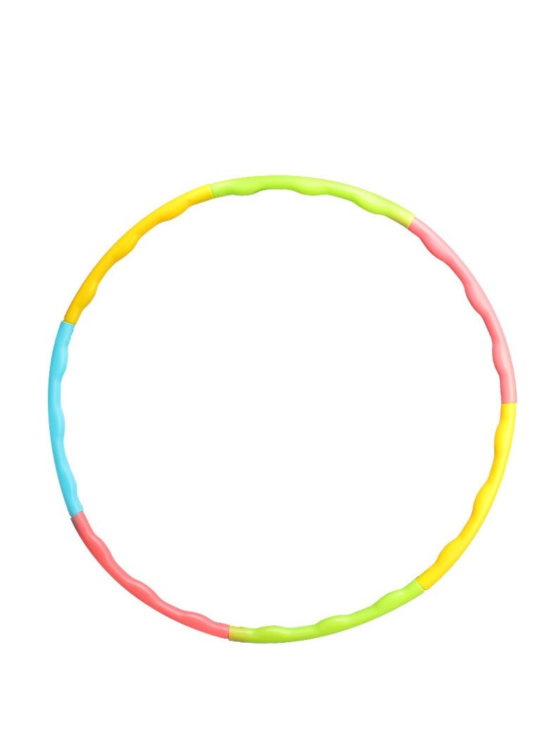 MIXDE Kids Exercise Hula Hoops Detachable Adjustable Weight Size Colorful Hoop Hoola Rings For Kids  - Image 1