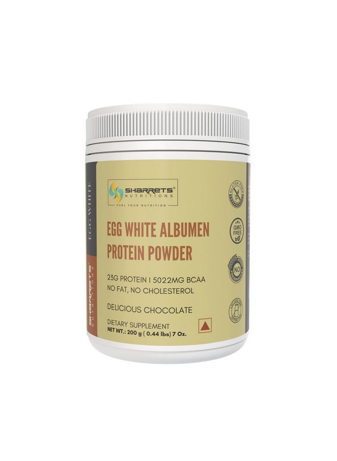 Sharrets - Egg White Albumen Protein Powder With Cocoa -200G -Ideal For Fitness Enthusiasts And Health-Conscious Individuals. - Image 1