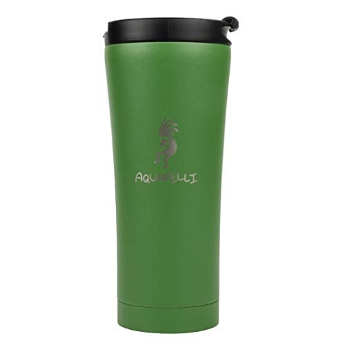 Aquapelli Vacuum Insulated Travel Coffee Mug, 16 ounces, Willow Green - Image 1