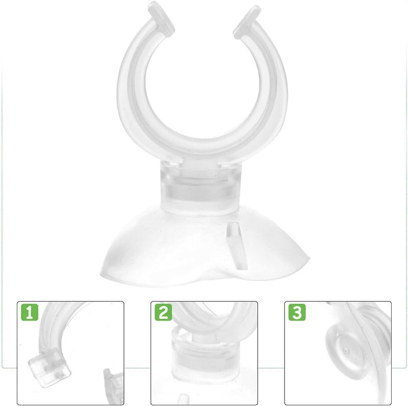 Tehaux 8pcs Aquarium Suction Cups with Clips for Heater Tubing Fish Tank Accessories - Image 4