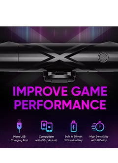 Generic Mobile Game Trigger Joystick PUBG Pulse Automatic High Frequency Click 4 Speed Mobile Game Controller for IOS/Android Support COD/PUBG/ROS and Many Other Games Elevate Your Gaming Experience  - Image 5