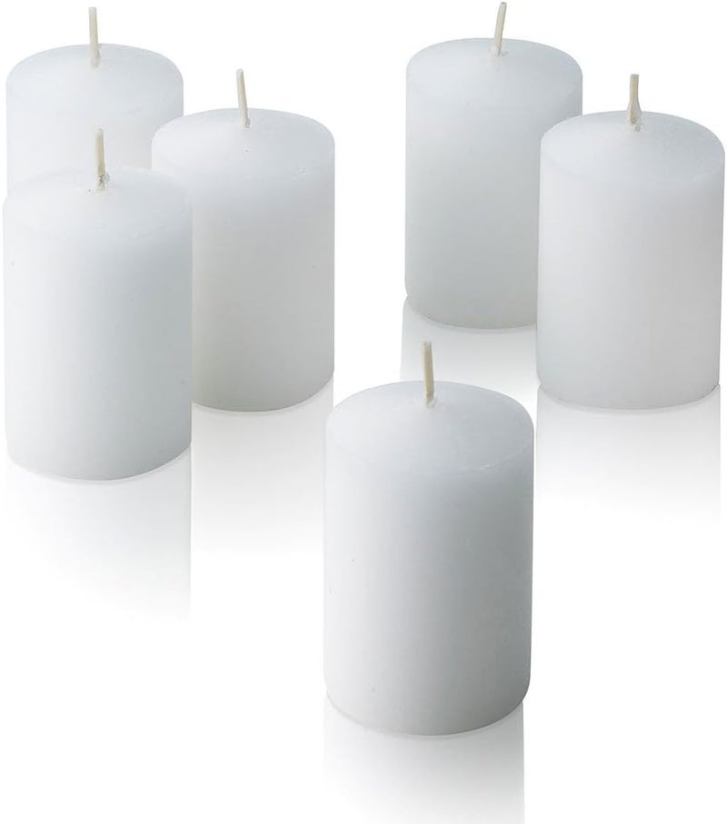 PARNOO Bulk Pack of 72 White Votive Candles - Box of 72 Unscented Bulk Candles - 15 Hour Burn Time - for Weddings, Restaurants, Parties, Spa and Decorations. - Image 3