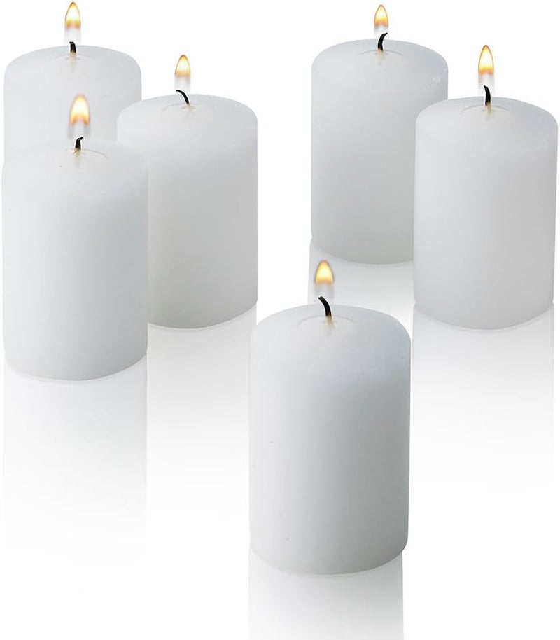 PARNOO Bulk Pack of 72 White Votive Candles - Box of 72 Unscented Bulk Candles - 15 Hour Burn Time - for Weddings, Restaurants, Parties, Spa and Decorations. - Image 2