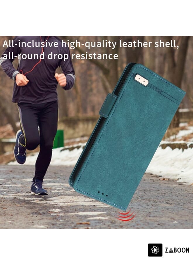 Green Tiger - For Asus ROG Phone 5 Magnetic Clasp Leather Phone Case(Green) - Image 1