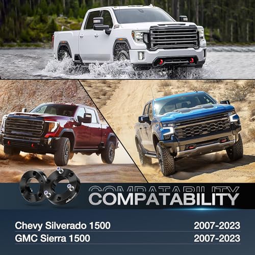 Nilight 2" Front Leveling Lift Kit for Chevy Silverado 1500/GMC Sierra 1500 2007 2008 2009 2010 2011 2012 2013 2014 2015 2016 2017 2018 2019 2020 2021 2022 2023 - Image 5