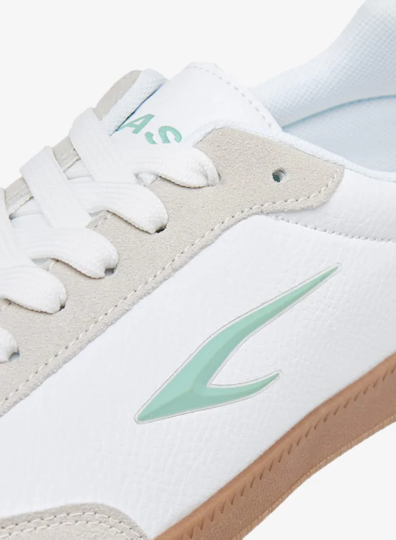 Dash Women Panelled Sneakers with Lace-Up Closure