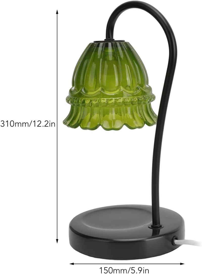 klarako Candle Warmer Lamp, Dimmable Candle Lamp Candle Wax Warmer Lamp with 2 Bulbs Anti Slip Base, Electric Top Down Candle Melting Lamp for Jar Candles, Wax Melting for Home Decor - Image 4