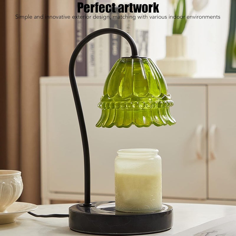 klarako Candle Warmer Lamp, Dimmable Candle Lamp Candle Wax Warmer Lamp with 2 Bulbs Anti Slip Base, Electric Top Down Candle Melting Lamp for Jar Candles, Wax Melting for Home Decor - Image 2