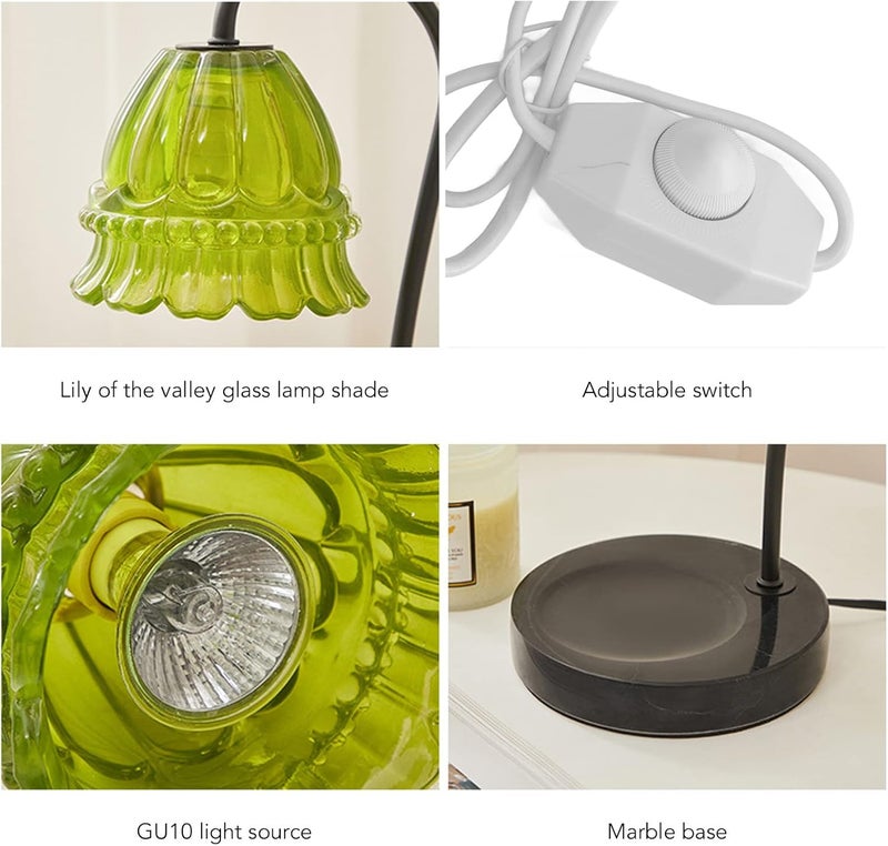 klarako Candle Warmer Lamp, Dimmable Candle Lamp Candle Wax Warmer Lamp with 2 Bulbs Anti Slip Base, Electric Top Down Candle Melting Lamp for Jar Candles, Wax Melting for Home Decor - Image 3