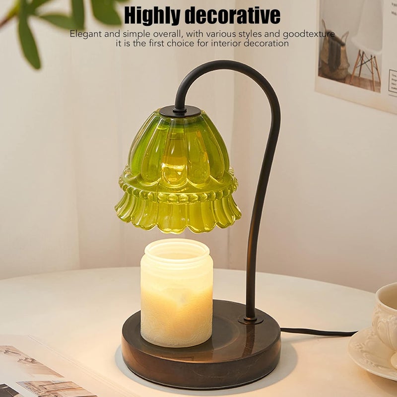 klarako Candle Warmer Lamp, Dimmable Candle Lamp Candle Wax Warmer Lamp with 2 Bulbs Anti Slip Base, Electric Top Down Candle Melting Lamp for Jar Candles, Wax Melting for Home Decor - Image 1