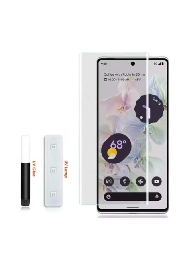 أوميكسبرو واقي شاشة لهاتف Google Pixel 6 Pro مصنوع من زجاج مقوى مقاوم للأشعة فوق البنفسجية، فيلم عالي الدقة لحماية الشاشة، صلابة 9H، فيلم واقي بديل للشاشة خالٍ من الفقاعات - Image 1