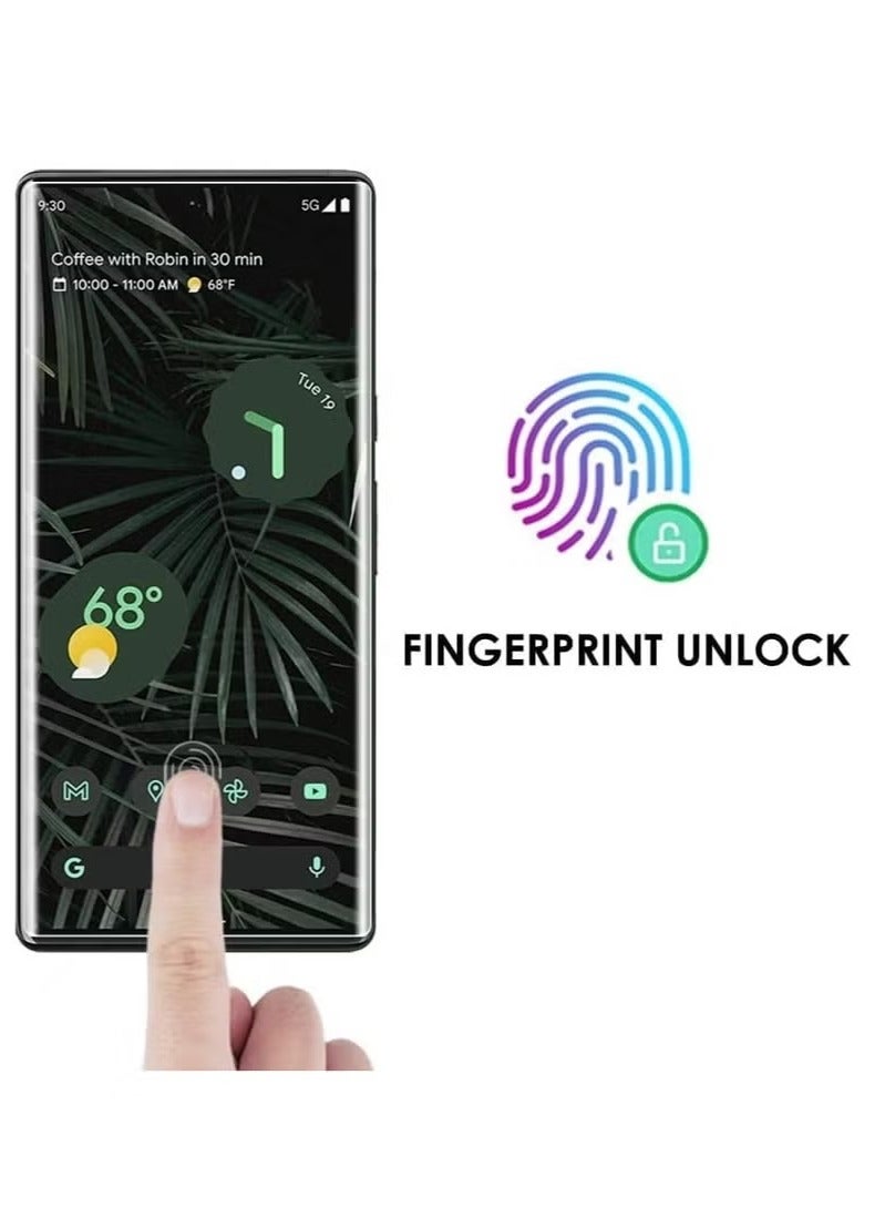 أوميكسبرو واقي شاشة لهاتف Google Pixel 6 Pro مصنوع من زجاج مقوى مقاوم للأشعة فوق البنفسجية، فيلم عالي الدقة لحماية الشاشة، صلابة 9H، فيلم واقي بديل للشاشة خالٍ من الفقاعات - Image 4