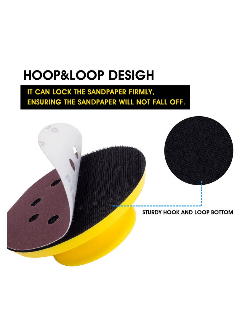 Excefore Sanding Blocks, 2 PCS 5 Inch Hook and Loop Sanding Block, Sandpaper Block, Round and Mouse Hand Sanding Block for Wood, Furniture Restoration, Home Arts and Crafts  - Image 3