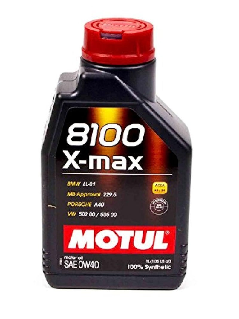 Motul MTL104531 8100 0w40 X-Max Oil, 1 Liter - Image 1