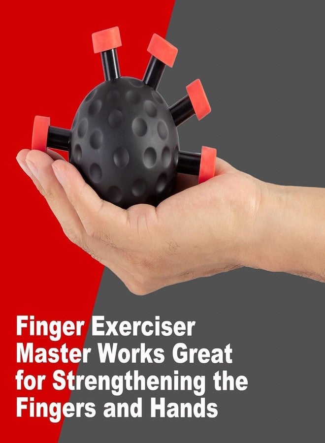COZY CORNER Ultimate Finger Strengthener Ball - Hand Exerciser for Grip & Dexterity, Heavier ABS Workout Equipment for Men & Women - Black Hand Strength Trainer - Image 5
