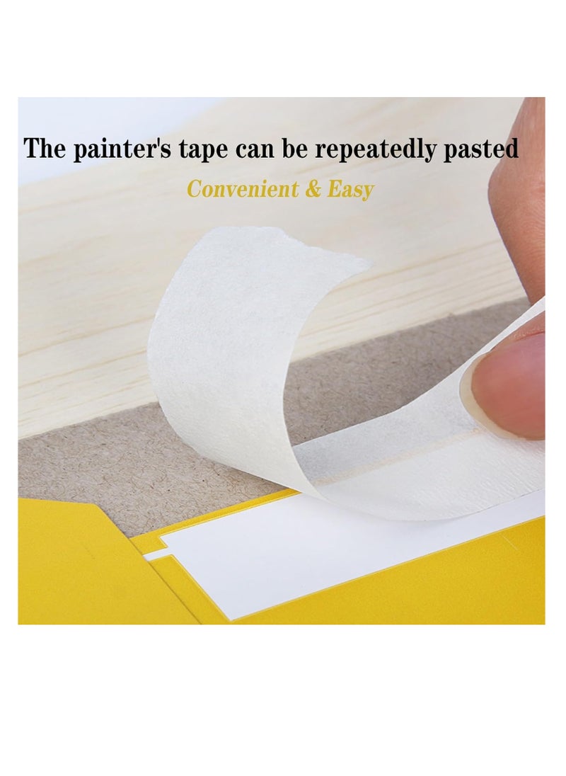 ECVV - Premium Masking Tape, 1 Roll 2 Inch X 20 Yards General Purpose Paper Tape For Painting, Labeling, Marking, Gardening, Packaging, Artworks, Schools, Office, Garage, Factory, Industrial Uses - Image 1