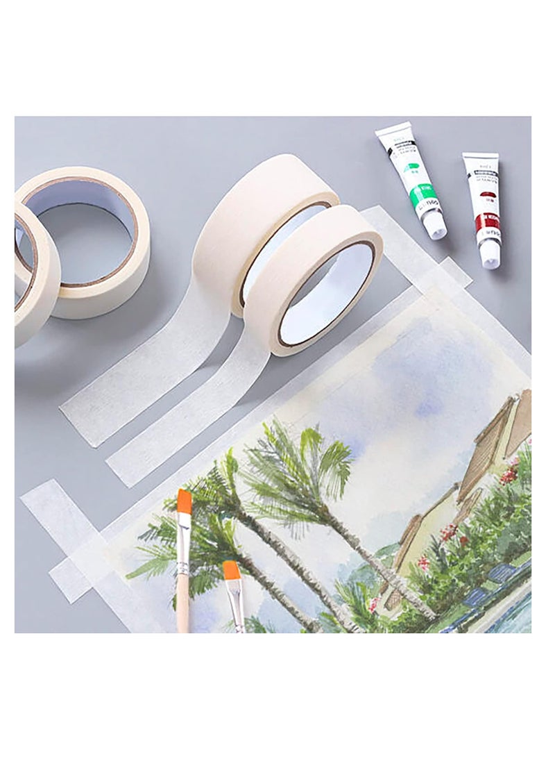 ECVV - Premium Masking Tape, 1 Roll 2 Inch X 20 Yards General Purpose Paper Tape For Painting, Labeling, Marking, Gardening, Packaging, Artworks, Schools, Office, Garage, Factory, Industrial Uses - Image 1