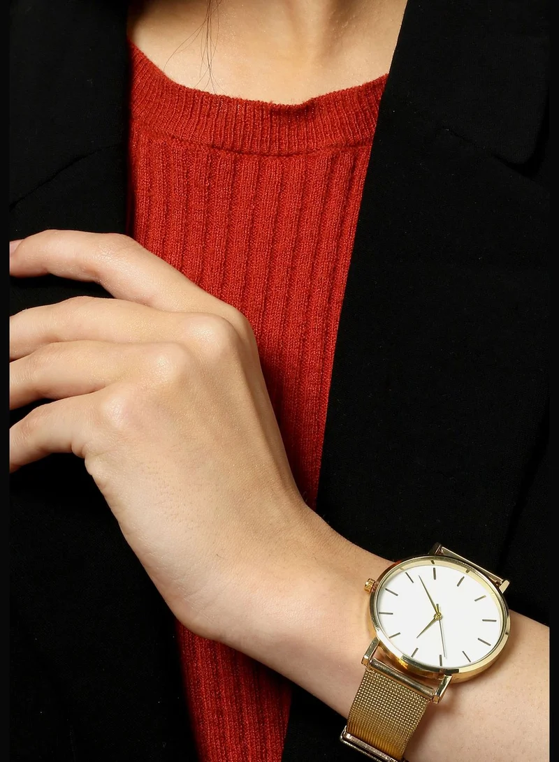 Haute Sauce Mesh Strap Analog Watch