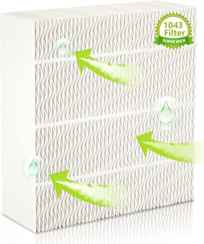 EVERSHOW 1043 Super Wick Humidifier Filter Replacement for Essick Air AirCare Bemis Essick Compatible with EP9500 EP9700 EP9800 EP9R500 821000 826000 826600 826800 826900 831000 EP9R Humidifiers