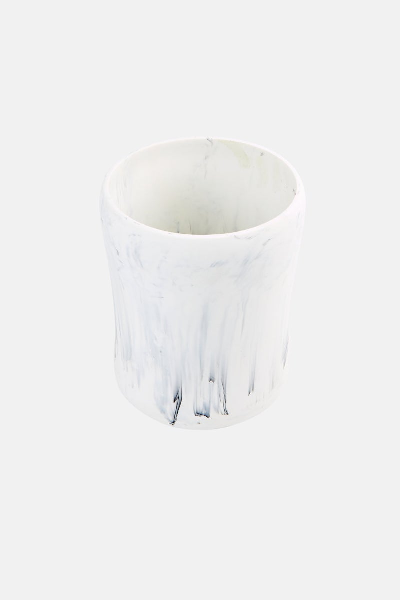 AMG Ceramic Open Top Storage Bowl, White - Image 2