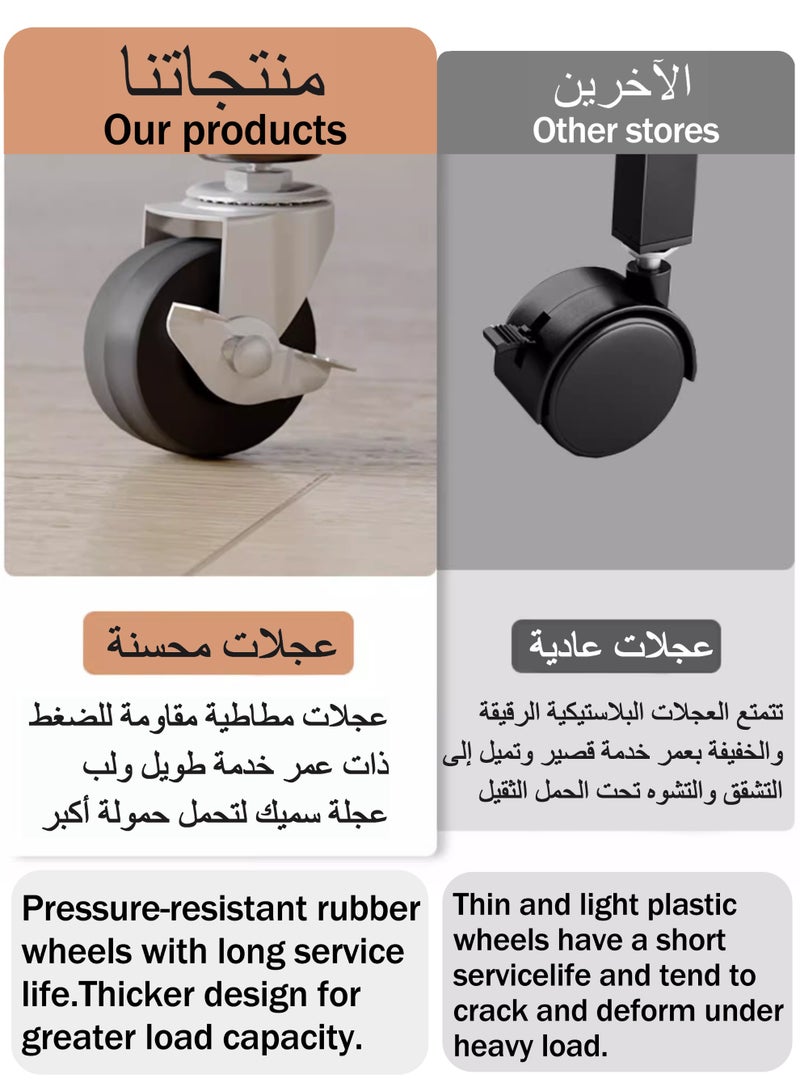 WEMART Small Round Side Table - 2-Tier Oval Accent Table for Small Spaces, Rustic Wood and Metal Couch End Table, Nightstand for Bedroom or End Table Living Room, Easy to Assemble, Rustic Brown - Image 5