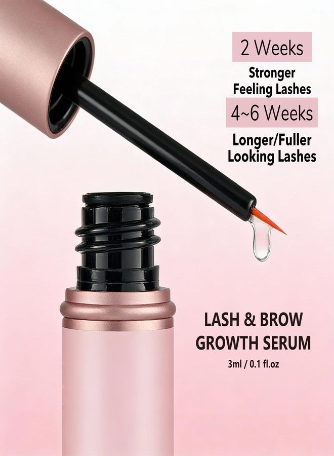 100% Natural Lash Serum for Eyelash Growth - Fuller & Longer & Thicker, Lash Brow Enhancing Serum, Vegan and Organic Formula, 3ml, Good for Lash Extensions - Image 2