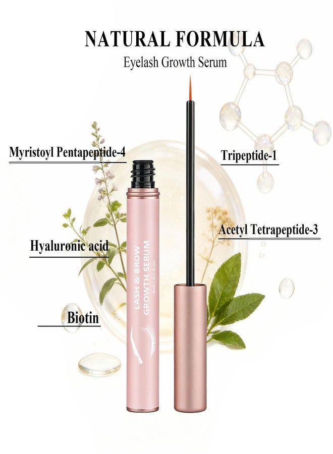 100% Natural Lash Serum for Eyelash Growth - Fuller & Longer & Thicker, Lash Brow Enhancing Serum, Vegan and Organic Formula, 3ml, Good for Lash Extensions - Image 4