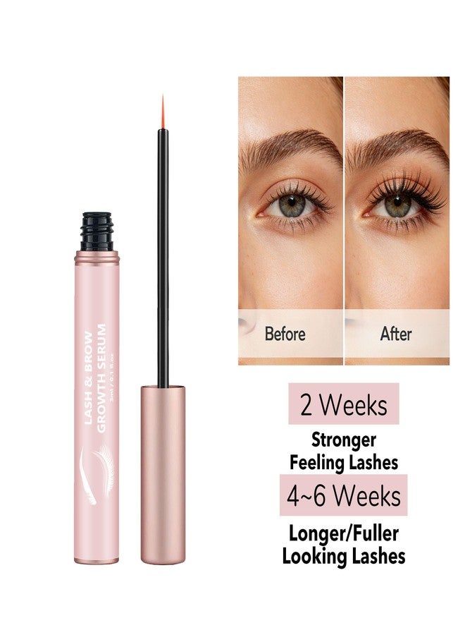 100% Natural Lash Serum for Eyelash Growth - Fuller & Longer & Thicker, Lash Brow Enhancing Serum, Vegan and Organic Formula, 3ml, Good for Lash Extensions - Image 5