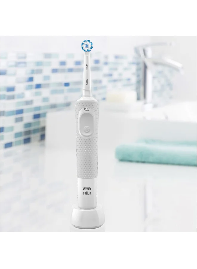 Oral-B Vitality D100 Cls Sensi Ultrathin Rechargeable Toothbrush + Eb 20-2 Brush Head Bundle