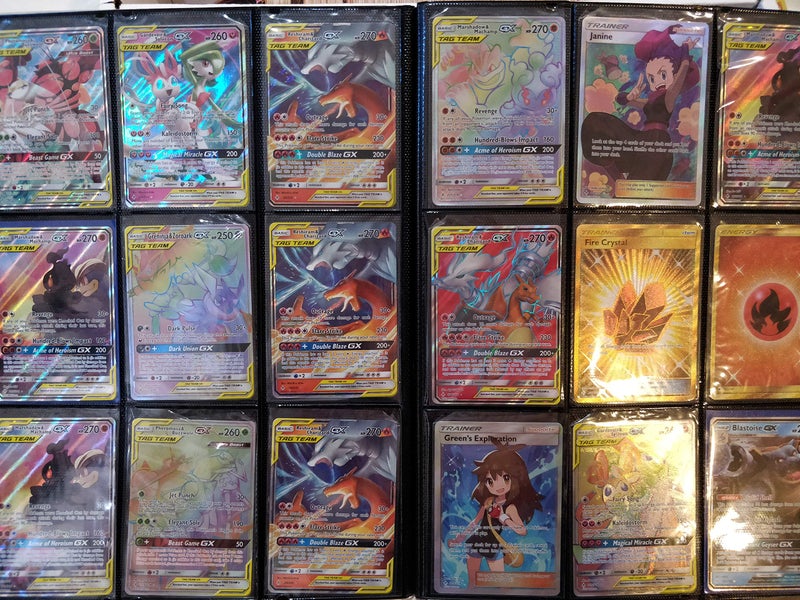 Pokemon 100+ Rainbow Rare Cards Binder Collection Includes 5 foils in Any Combination and at Least 1 of The Following Cards, EX and GX, FA, Secret Rare, Tag Team, Unified Minds - Image 3