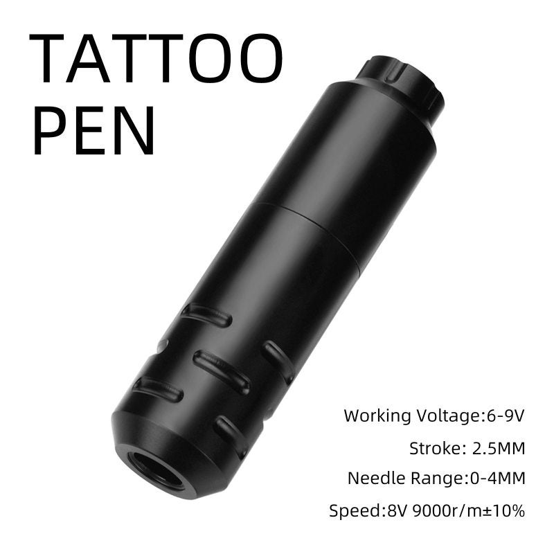 Rotary Tattoo Pen: Black Electroplated Aluminum Alloy Long Pen Motor - Low Vibration Long-Time Operation, Precise Lines Vibrant Colors, High-Frequency Heat Dissipation - for Professional Tattoo Artist - Image 5