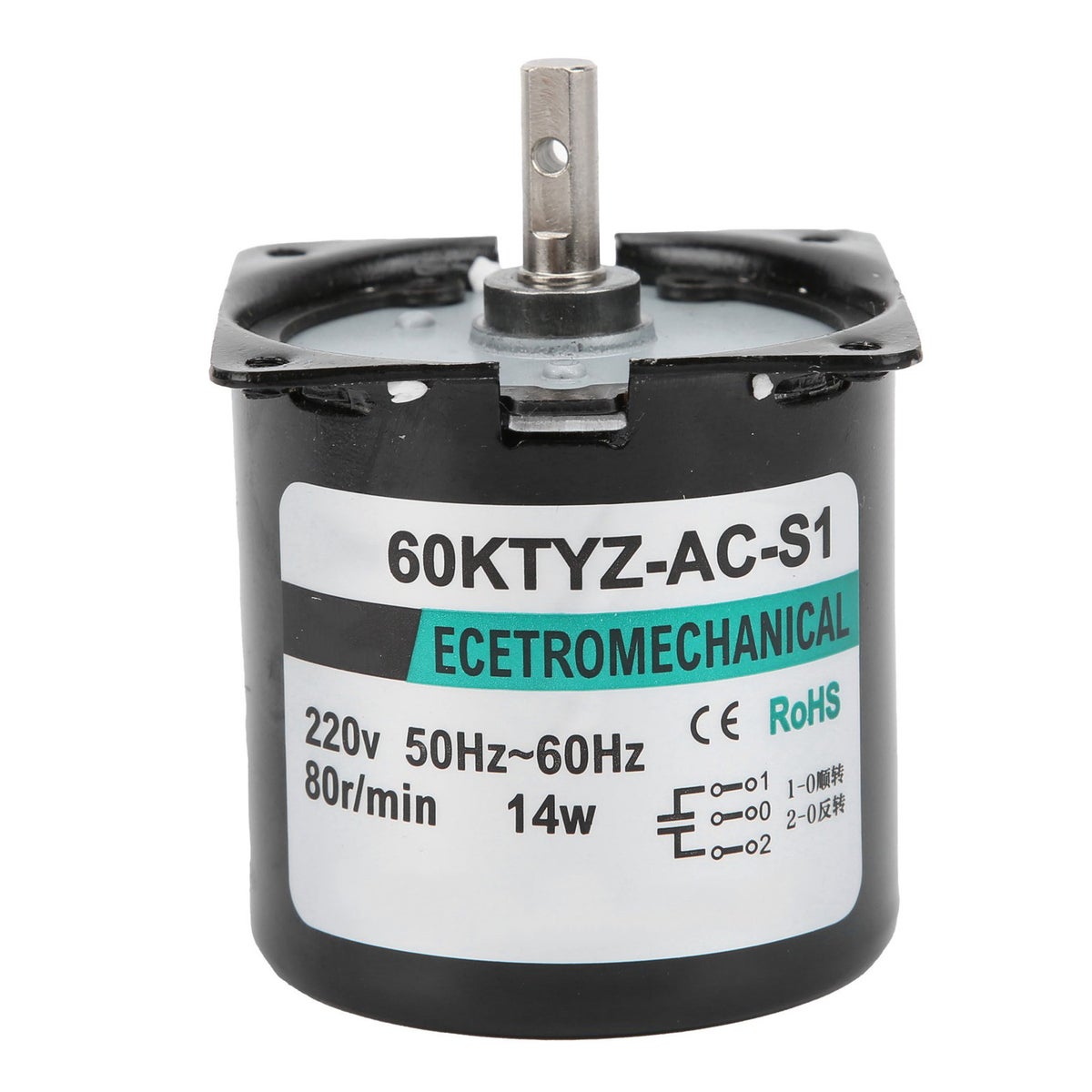Generic AC Synchronous Motor 14W Permanent Magnet Low Speed 2‑Way High ...