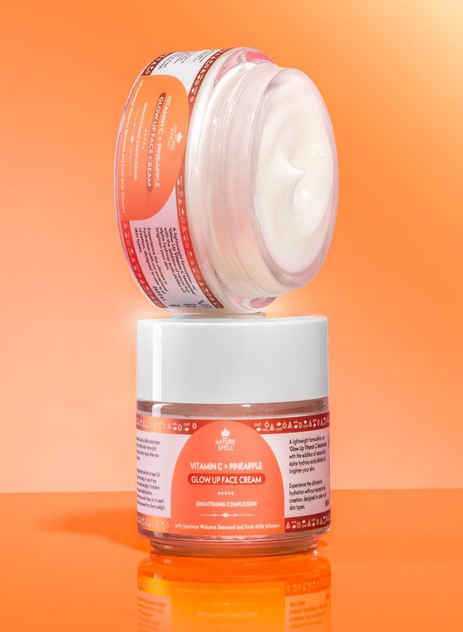 Nature Spell Vitamin C Face Cream Moisturiser 100 ml - Brightening Face Cream - Infused with Japanese Wakame Seaweed- Targets Dark Spots - Suitable for All Skin Types - 100% Vegan - Made in the UK - Image 5