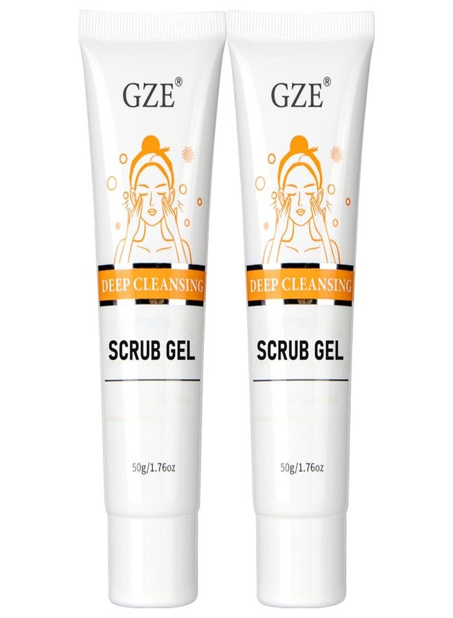 GZE 2 Pack GZE Deep Cleansing Scrub Gel - Exfoliating Face Wash for Men & Women, 50g/1.76oz, Oil Control & Pore Cleansing, Refreshing with Natural Extracts - Image 1