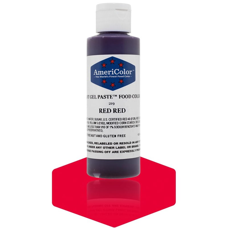 RED RED SOFT GEL PASTE 45 OZ Cake Decorating