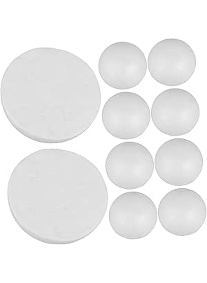 OSALADI 22 Pieces Unfinished Foam Round Shapes for Craft Painting DIY - Image 1