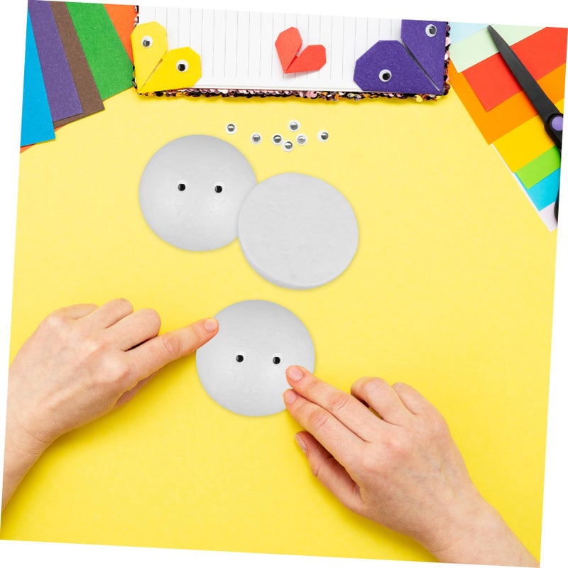 OSALADI 22 Pieces Unfinished Foam Round Shapes for Craft Painting DIY - Image 4