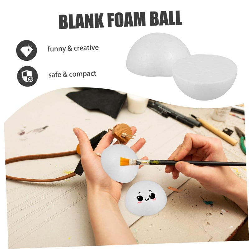 OSALADI 22 Pieces Unfinished Foam Round Shapes for Craft Painting DIY - Image 5