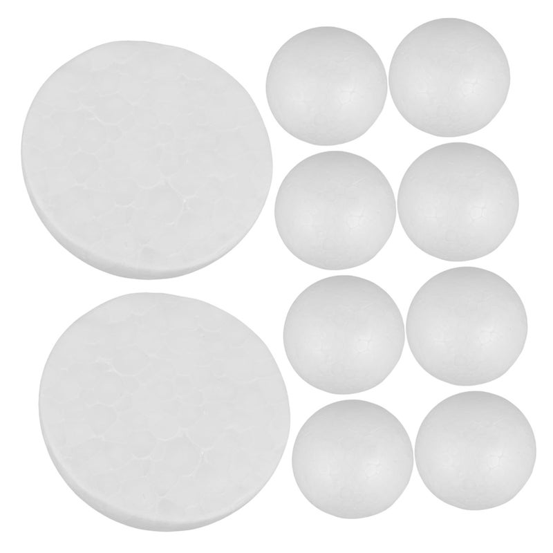 OSALADI 22 Pieces Unfinished Foam Round Shapes for Craft Painting DIY - Image 2