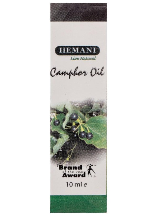 Hemani Camphor Oil 10ml – 100% Pure Natural Oil for Pain Relief, Acne Care & Respiratory Support - Image 3