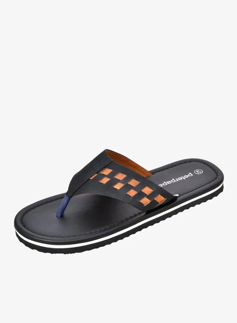 Take Two Men Woven Thong Flip Flops