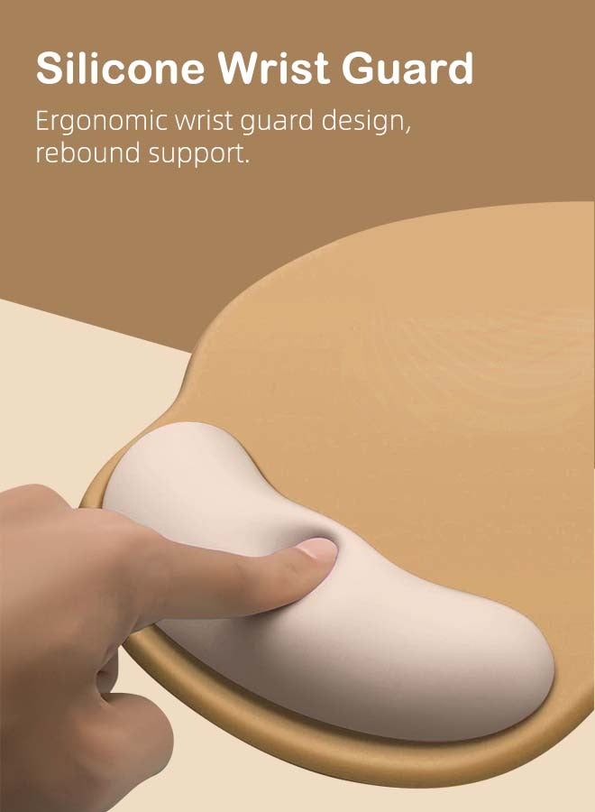Ergonomic Anti-Slip Mouse Pad Silicone Bottom Mouse Pad Small Gaming Mouse Pad Laptop Accessories with Wrist Rest - Image 4