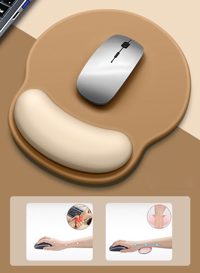 Ergonomic Anti-Slip Mouse Pad Silicone Bottom Mouse Pad Small Gaming Mouse Pad Laptop Accessories with Wrist Rest - Image 1