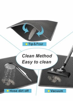 SYOSI Cat Litter Mat Litter Trapping Mat,Honeycomb Double Layer Design Waterproof Urine Proof Trapper Mat for Litter Boxes, Large Size Easy Clean Scatter Control, 24” X 18”  - Image 4