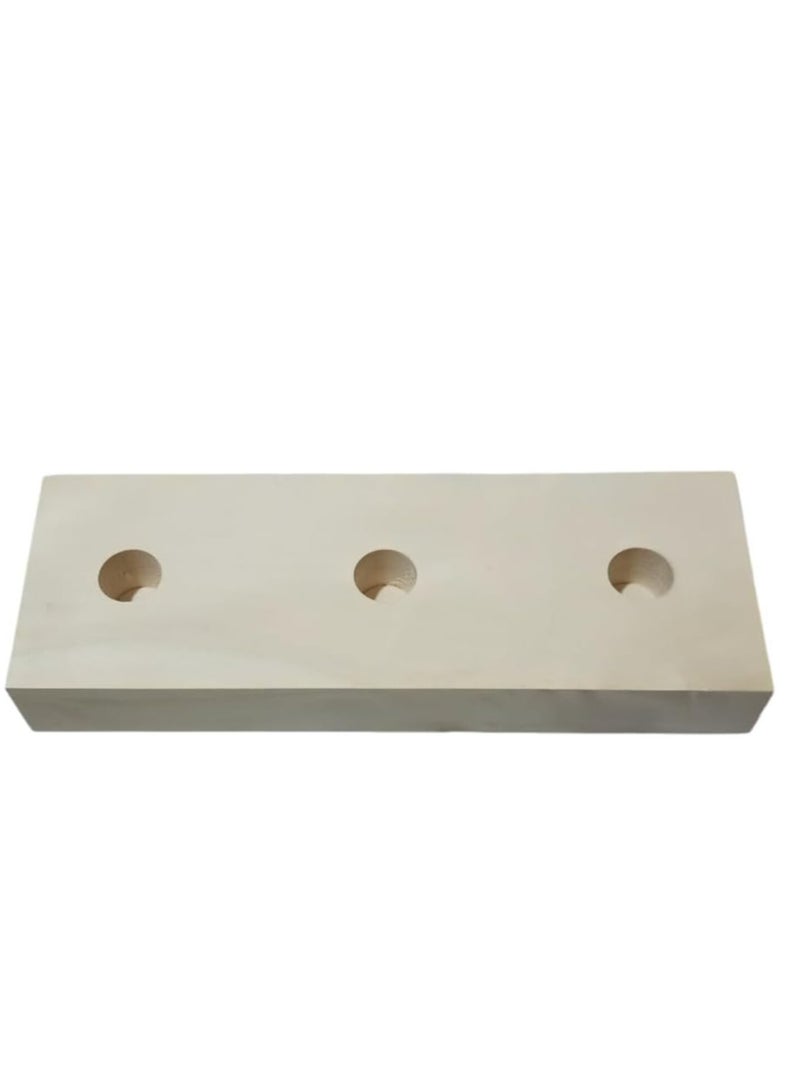 Generic Wooden Cricket Wicket Stumps with Bails – Stable Wooden Base, Durable & Smooth Finish for All-Level Matches  - Image 3