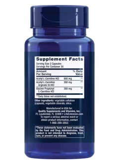 Life Extension Life Extension, Optimized Carnitine, 60 Vegetarian Capsules  - Image 2